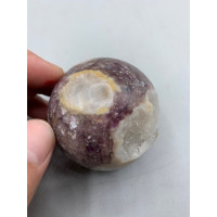 Gemstone Sphere - Elbaite Geode (About 2.25 inch)
