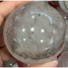 Gemstone Sphere - Fluorite-ChalcoPyrite (about 2 inches)