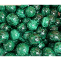 Gemstone Sphere - Malachite - (About 1.25 inch)
