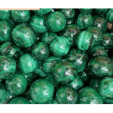 Gemstone Sphere - Malachite - (About 1.25 inch)