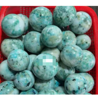 Gemstone Sphere - Quantum Quattro (Chrysocolla Quartz Phoenix Stone) - (About 1.75 inches)