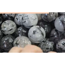 Gemstone Sphere - Tourmaline in Quartz (About 2 inch)