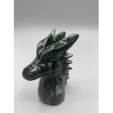 Extra Large Carving - Dragon Head (About 3.75 inches H) - Serpentine