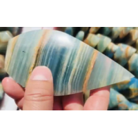 Flame - Large Teardrop Shape - Blue Onyx (about 4 - 5 inches H) - 3 pcs pack