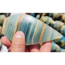 Flame - Large Teardrop Shape - Blue Onyx (about 4 - 5 inches H) - 3 pcs pack