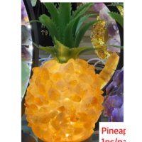 LED Display with USB Adapter - Pineapple Gemstone Body - Citrine