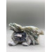 Extra Large Carving - Dragon (Moss Agate - Quartz) - About 6.5 x 2 x 4 inches H