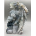 Extra Large Carving - Dragon (Moss Agate - Quartz) - About 5 x 2.25 x 8.5 inches H