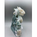 Extra Large Carving - Dragon (Moss Agate - Quartz) - About 6.25 x 2 x 7.75 inches H