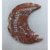 Moon Gemstone Large Half Moon (About 4 x 4.5 inches) - Wyoming Youngite Moon Gemstone Large Half Moon (About 4 x 4.5 inches) - Wyoming Youngite