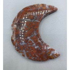 Moon Gemstone Large Half Moon (About 4 x 4.5 inches) - Wyoming Youngite
