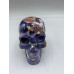 Extra Large Carving - Skull (about 3 inches in Height) - Blue Sakura Agate