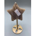 Star Gemstone Large Star (About 2.25 x 2.75 inches) - Blue Moonstone with display Stand