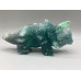 Extra Large Carving - Dino Triceratops (About 7.25 x 2 x 3.5 inches H) - Fluorite 