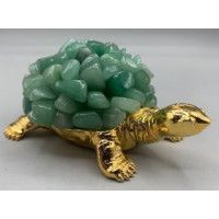 Turtle Shape Holder with Gemstone Body - Aventurine
