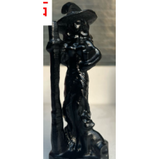 Extra Large Carving - Witches (about 4.75 inches in Height) - Obsidian Black Extra Large Carving - Witches (about 4.75 inches in Height) - Obsidian Black
