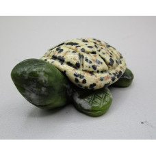 Turtle (Two Tone) 2.25 Inch Figurine - Dalmatian Dacite