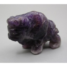 Buffalo 1.5 Inch Figurine - Amethyst Banded