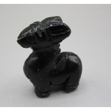 Donkey 1 Inch Figurine - Black Obsidian