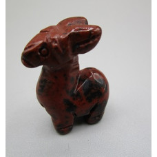 Donkey 1 Inch Figurine - Mohagony Obsidian