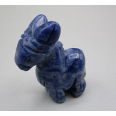 Donkey 1 Inch Figurine - Sodalite