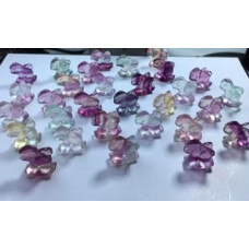 Carvings - Rocking Pegasus (1.8 cm or about 0.7 inch) in Rainbow Fluorite Mix Stones - 10 pcs pack