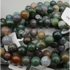 8 mm XL 8.5 inch Round Bead Bracelet - 10 pcs pack - Fancy Jasper