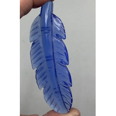 Extra Large Carving - Feather (9 - 10 cm about 3.5 inch) - Assorted stones