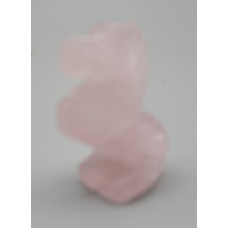 Horse Standing 1 Inch Figurine - Rose Quartz