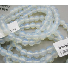 8 mm XL 8.5 inch Round Bead Bracelet - 10 pcs pack - Opalite