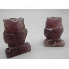 Owl 1.5 Inch Figurine - Fluorite