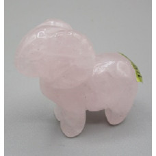 Ram 1.5 Inch Figurine - Rose Quartz