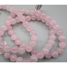 8 mm XL 8.5 inch Round Bead Bracelet - 10 pcs pack - Rose Quartz