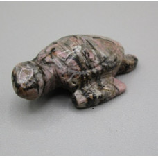 Sea Turtle 1.5 Inch Figurine - Rhodonite