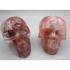 Extra Large Carving - Skull ( about 2.7 inches in Height) - Hematoid Quartz