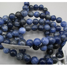 8 mm XL 8.5 inch Round Bead Bracelet - 10 pcs pack - Sodalite