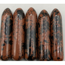 Massage Wand Small 14x60mm - 5 pcs pack - Mahogany Obsidian