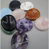 Worry Stones - 48 x 35 x 10mm - Mix Stone - 10 pcs pack