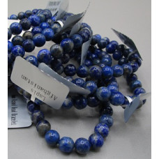 6 mm Gemstone Round Bead Bracelet - 10 pcs pack - Lapis