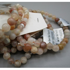 6 mm Gemstone Round Bead Bracelet - 10 pcs pack - Moonstone Mixed