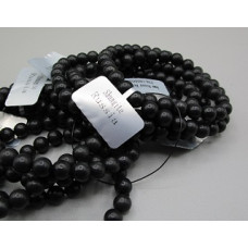 6 mm Gemstone Round Bead Bracelet - 10 pcs pack - Shungite