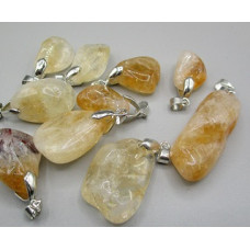 GPK Irregular Shape Stone Pendant - 10 pcs pack - Citrine