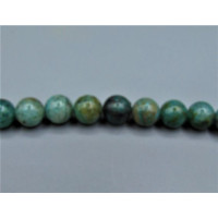 16 inch 10 mm Gemstone Round Bead Strand - Chrysoccolla