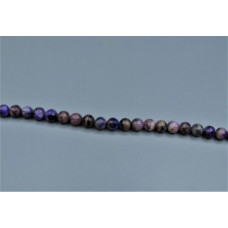 16 inch 8 mm Gemstone Round Bead Strand - Charoite