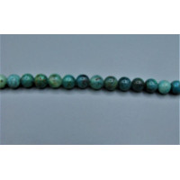 16 inch 8 mm Gemstone Round Bead Strand - Chrysoccolla