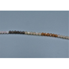 16 inch 6 mm Gemstone Round Bead Strand - Moonstone Mix