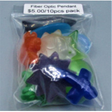 Assorted Fiber Optic Pendant Pack (10 pcs)