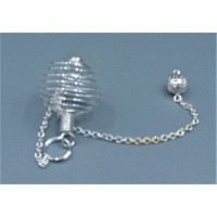 Silver plated Cage - 25mm with 7 inch extended chain and ball