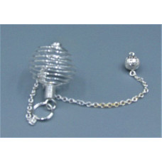 Silver plated Cage - 25mm with 7 inch extended chain and ball