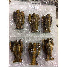 Angel 3 inch Figurine - Tiger Eye 6 pcs bulk pack